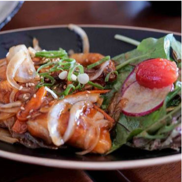 Teriyaki Chicken/Beef Rice Dish